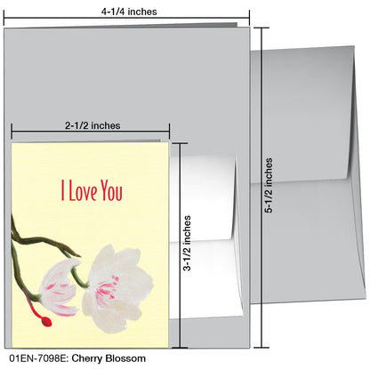 Cherry Blossom, Greeting Card (7098E)
