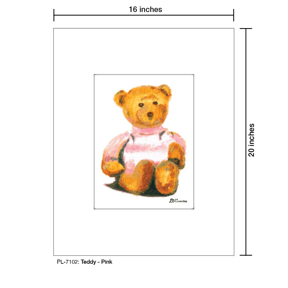 Teddy - Pink, Print (#7102)