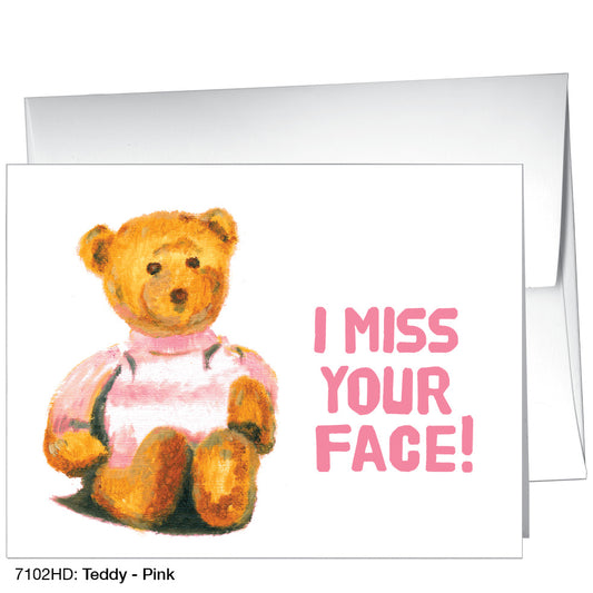 Teddy - Pink, Greeting Card (7102HD)