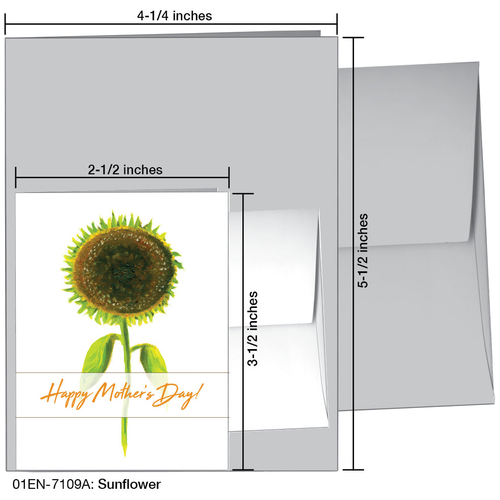 Sunflower, Greeting Card (7109A)