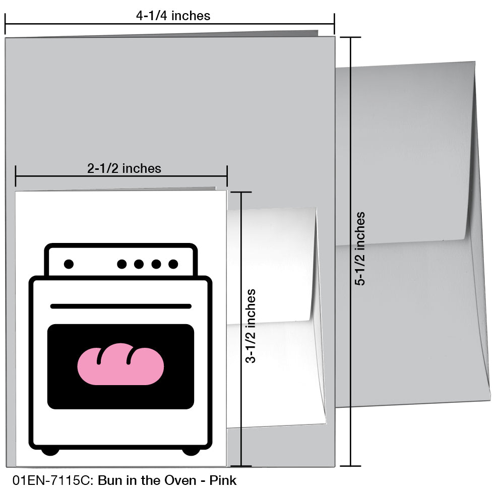 Bun In The Oven, Greeting Card (7115C)