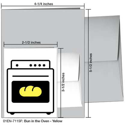 Bun In The Oven, Greeting Card (7115F)