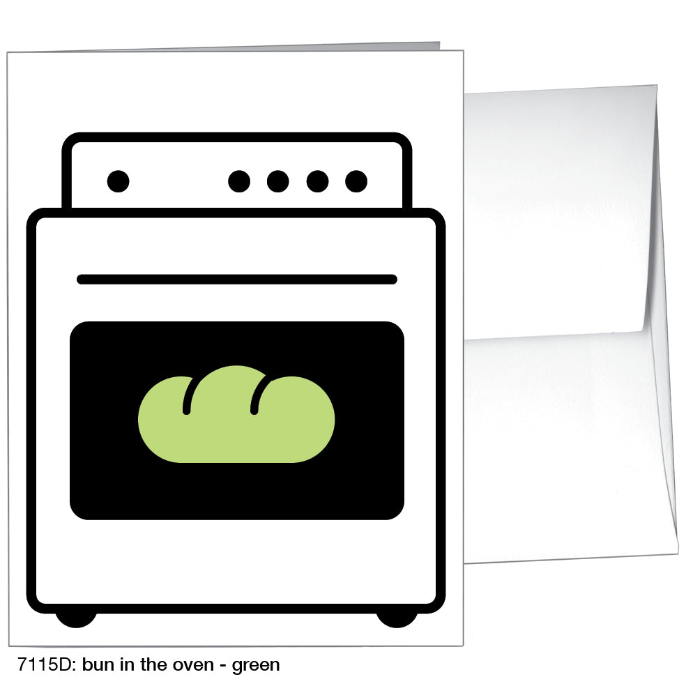 Bun In The Oven, Greeting Card (7115D)
