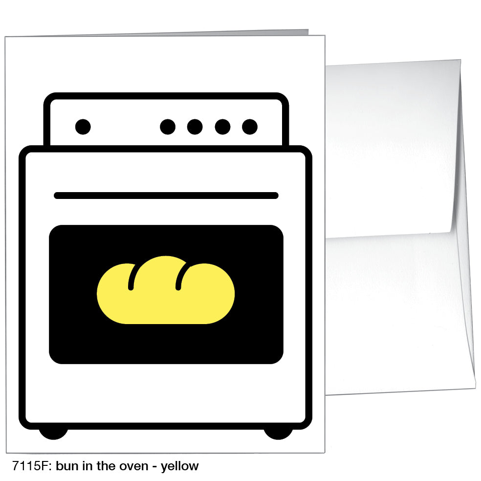 Bun In The Oven, Greeting Card (7115F)