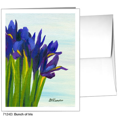 Bunch Of Iris, Greeting Card (7124D)
