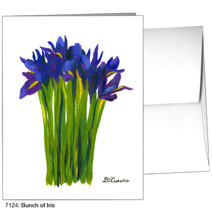 Bunch Of Iris, Greeting Card (7124)