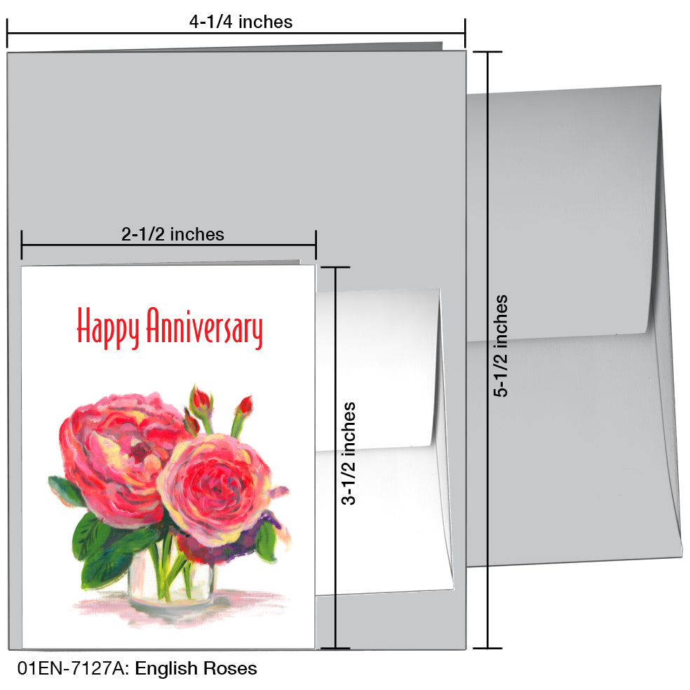 English Roses, Greeting Card (7127A)