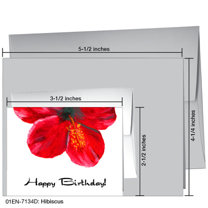 Hibiscus, Greeting Card (7134D)