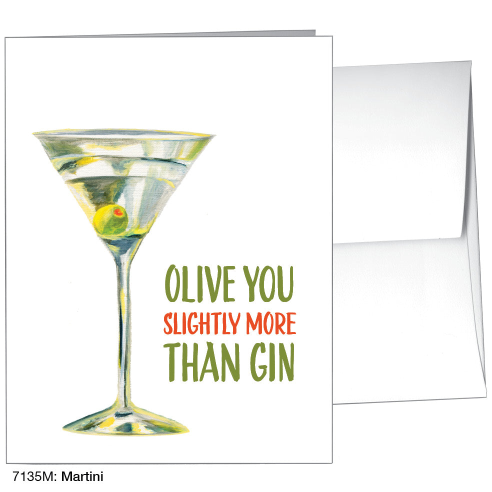 Martini, Greeting Card (7135M)
