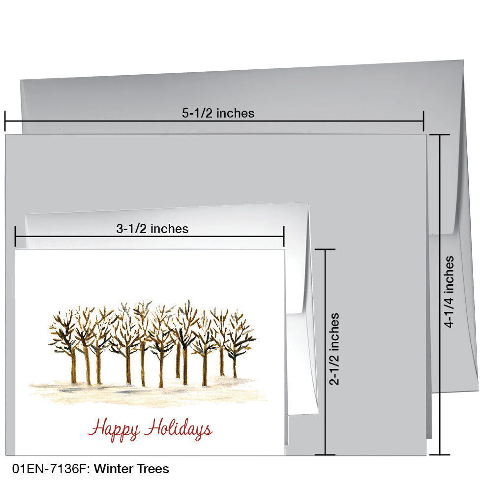 Winter Trees, Greeting Card (7136F)