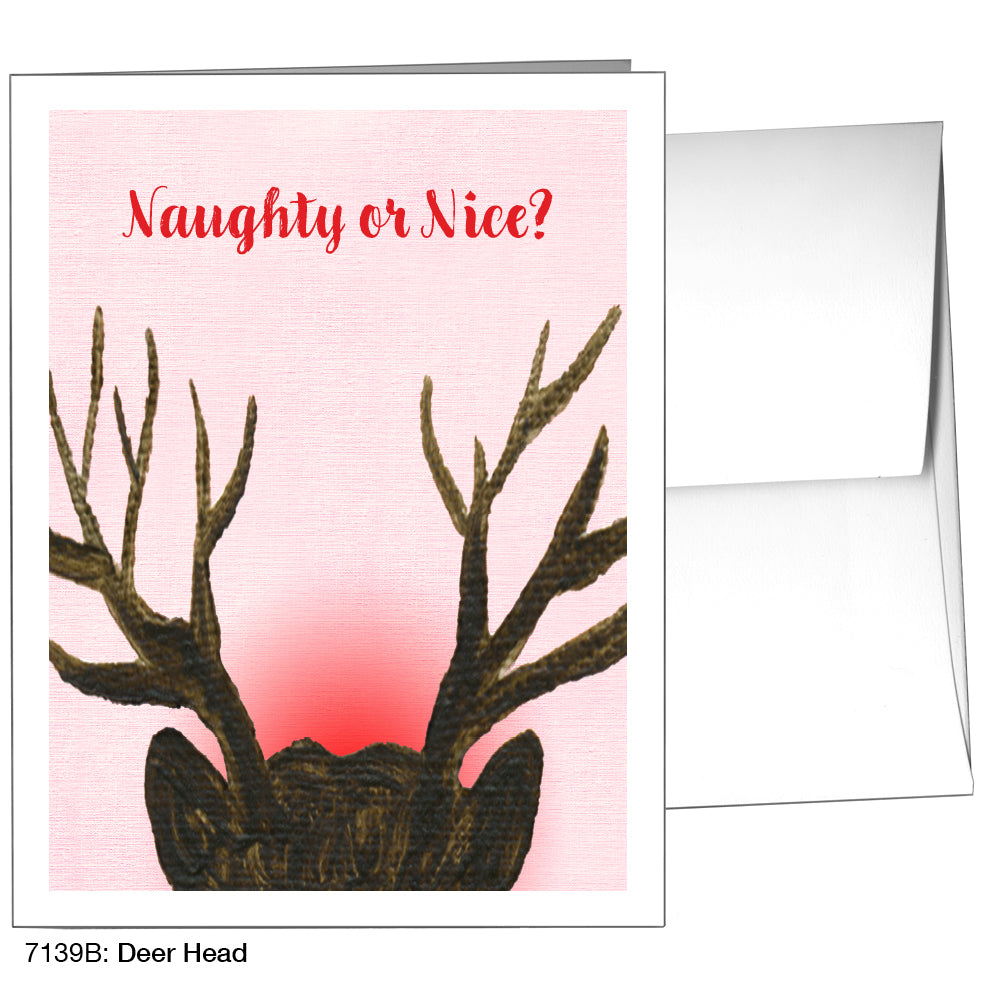 Deer Head, Greeting Card (7139B)