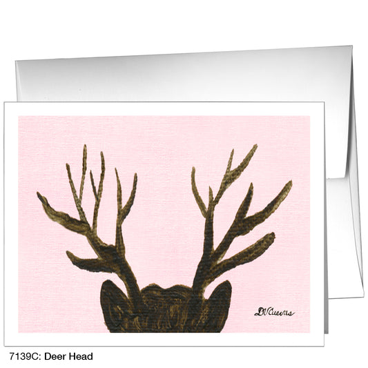 Deer Head, Greeting Card (7139C)