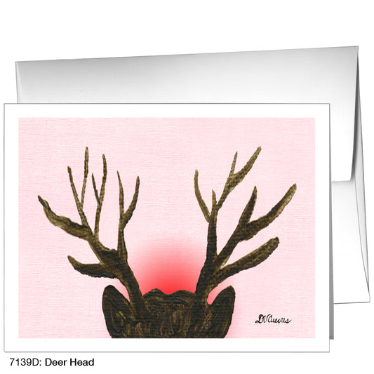 Deer Head, Greeting Card (7139D)
