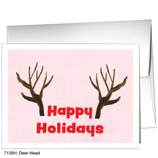 Deer Head, Greeting Card (7139H)