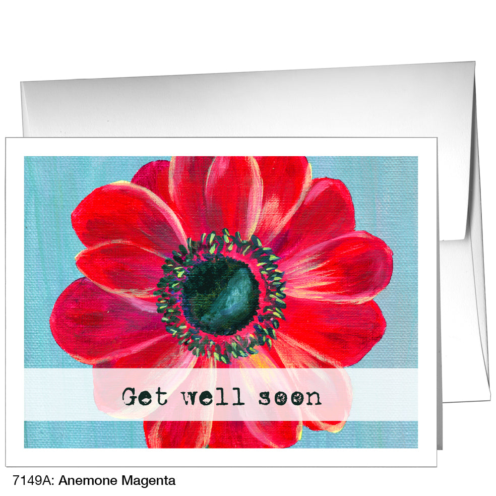 Anemone Magenta, Greeting Card (7149A)