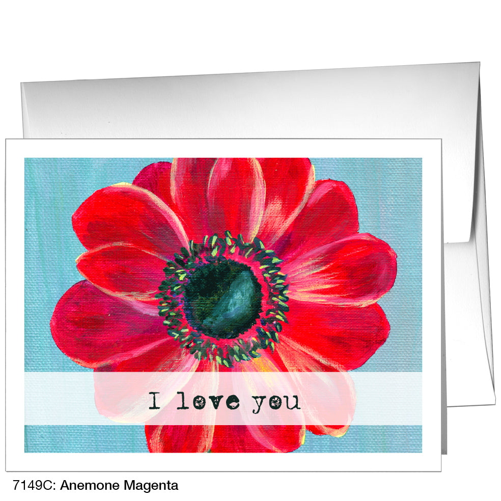 Anemone Magenta, Greeting Card (7149C)