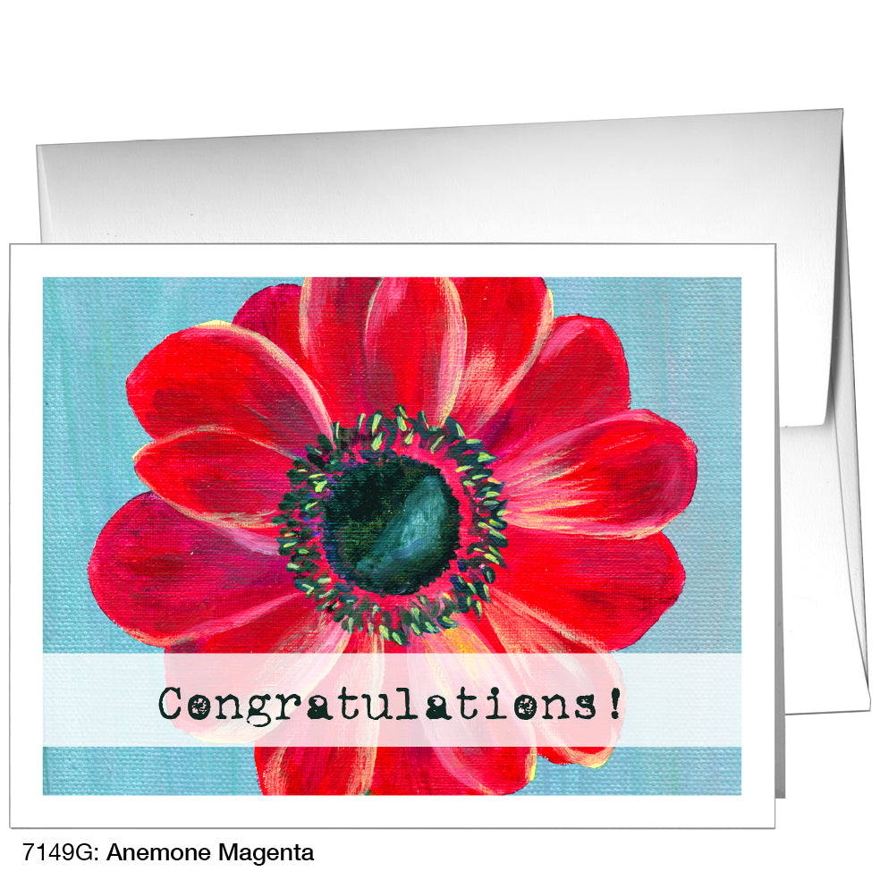 Anemone Magenta, Greeting Card (7149G)