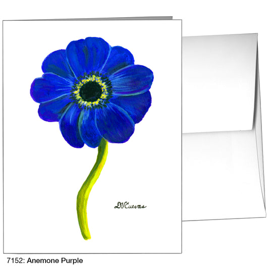 Anemone Purple, Greeting Card (7152)