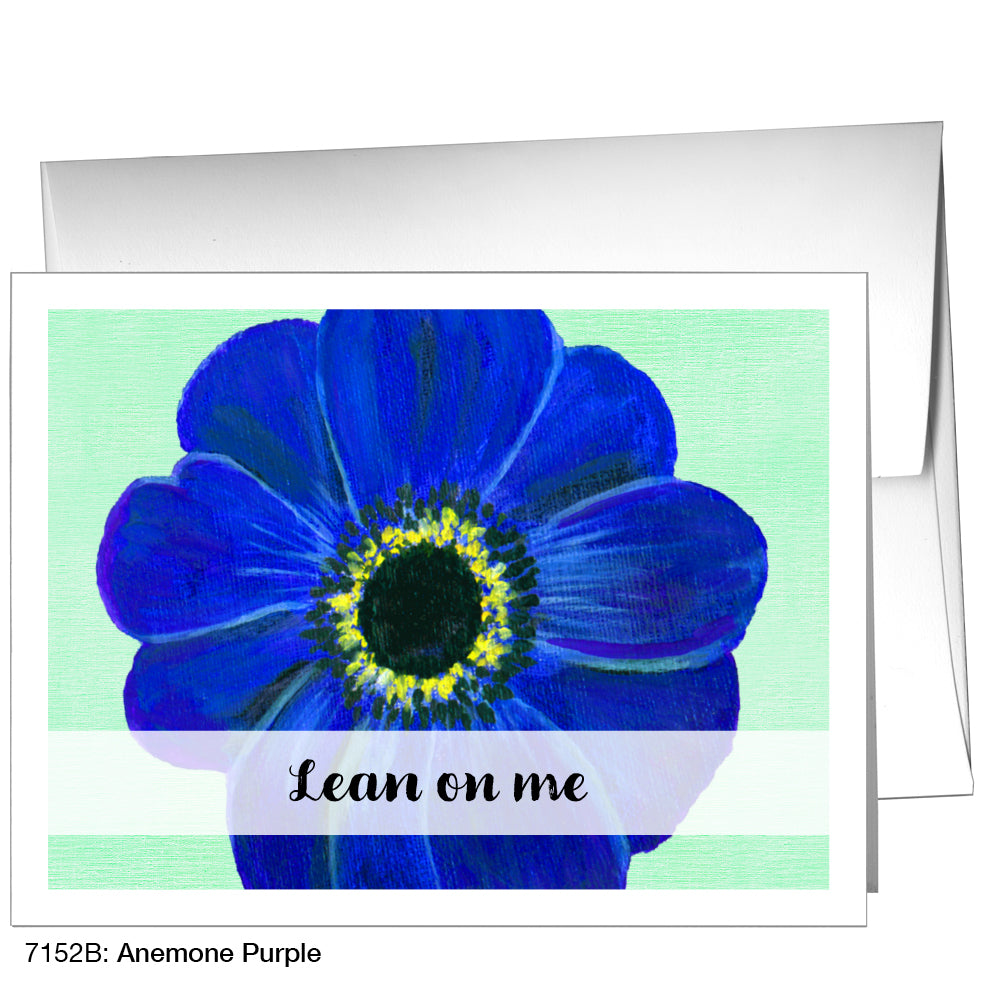 Anemone Purple, Greeting Card (7152B)
