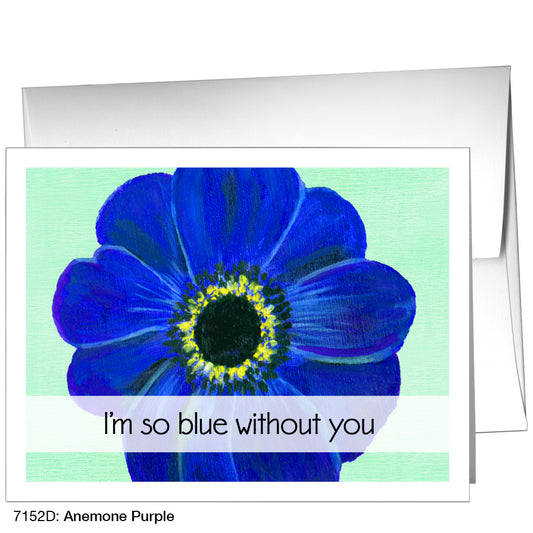 Anemone Purple, Greeting Card (7152D)