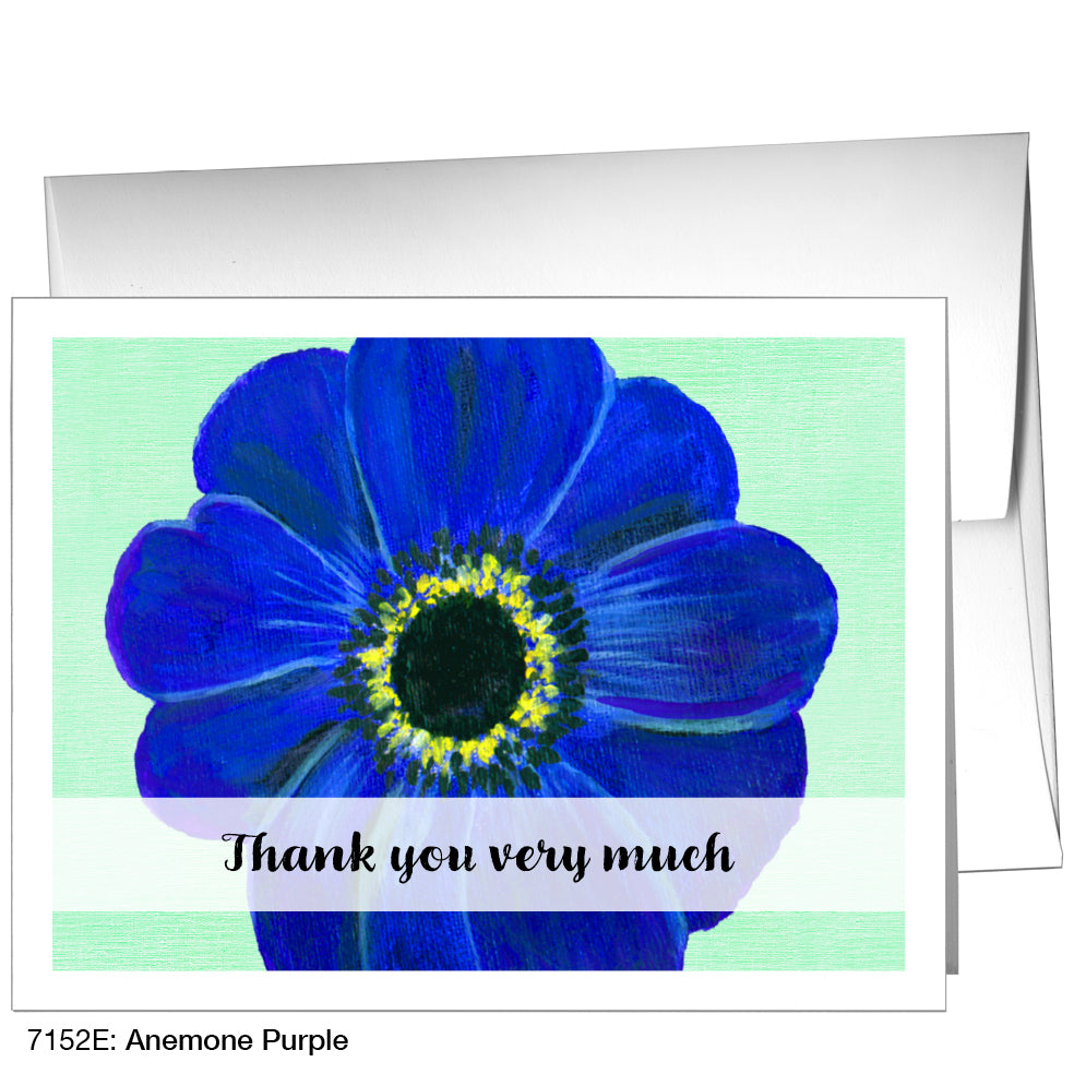Anemone Purple, Greeting Card (7152E)