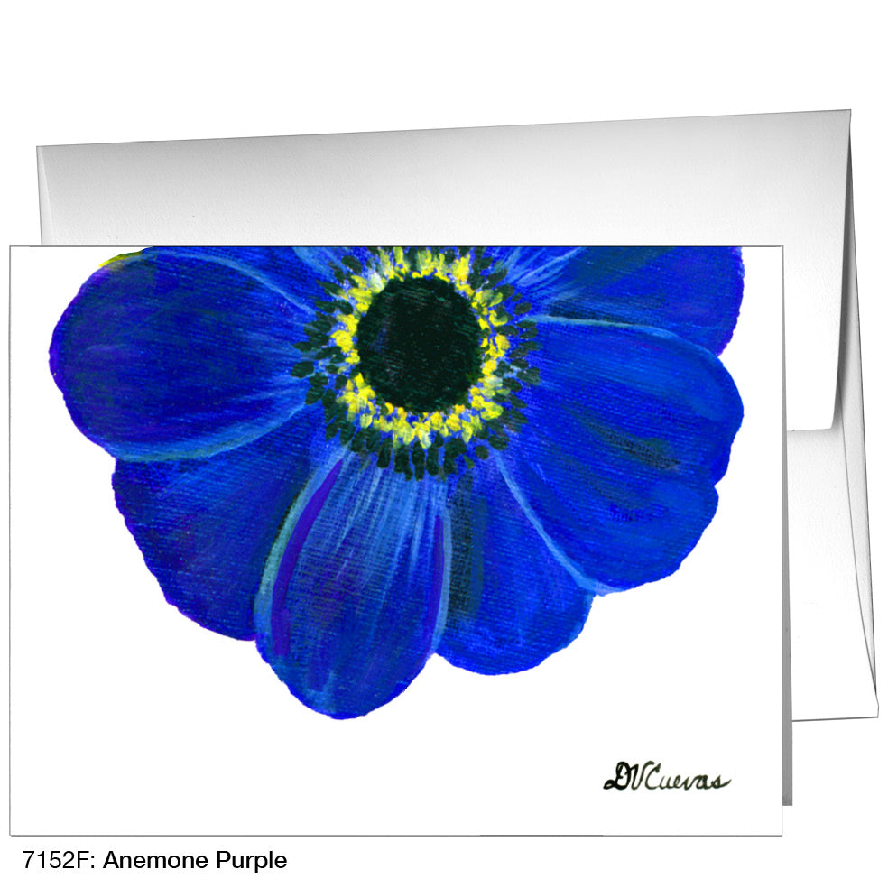 Anemone Purple, Greeting Card (7152F)