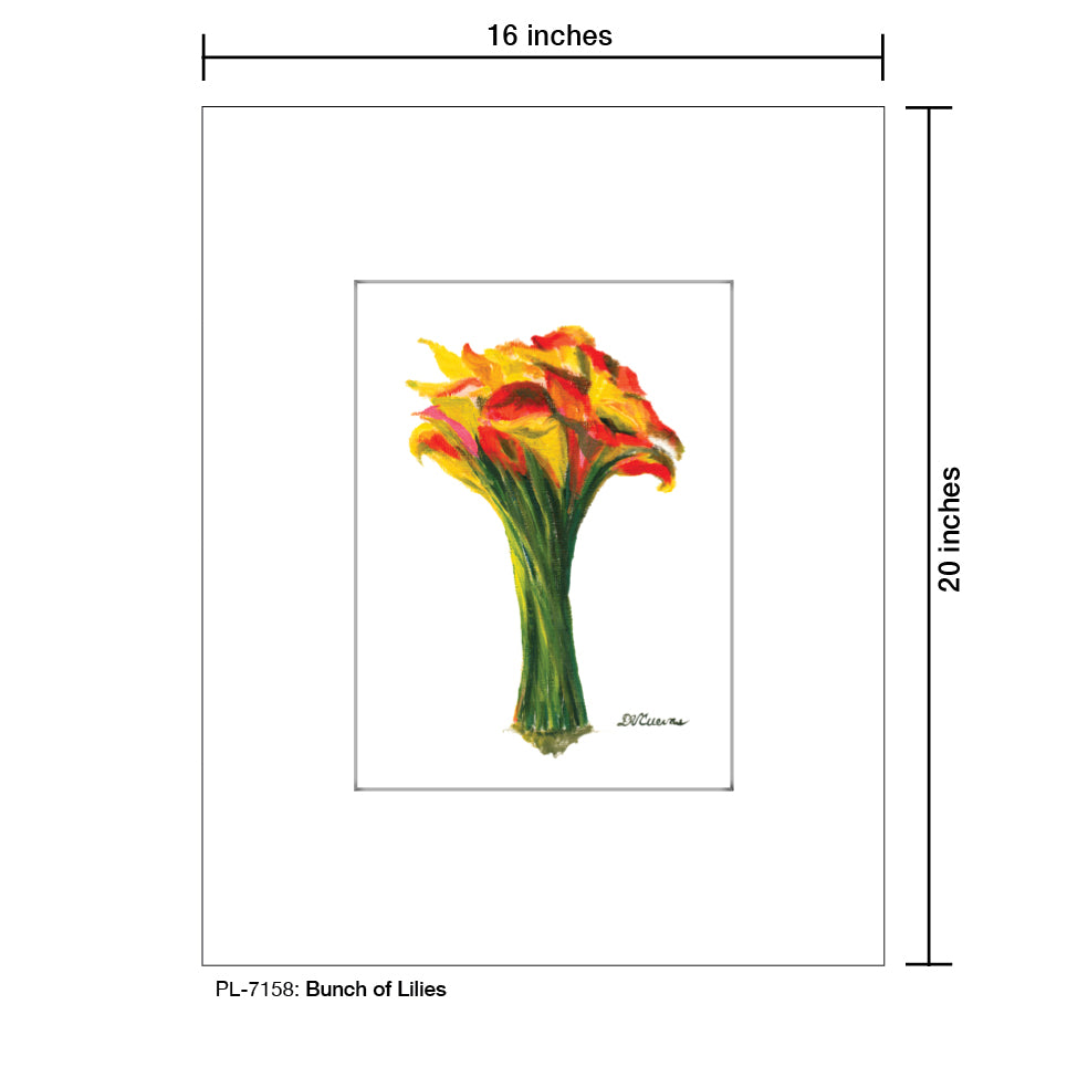 Bunch of Lilies, Print (#7158)