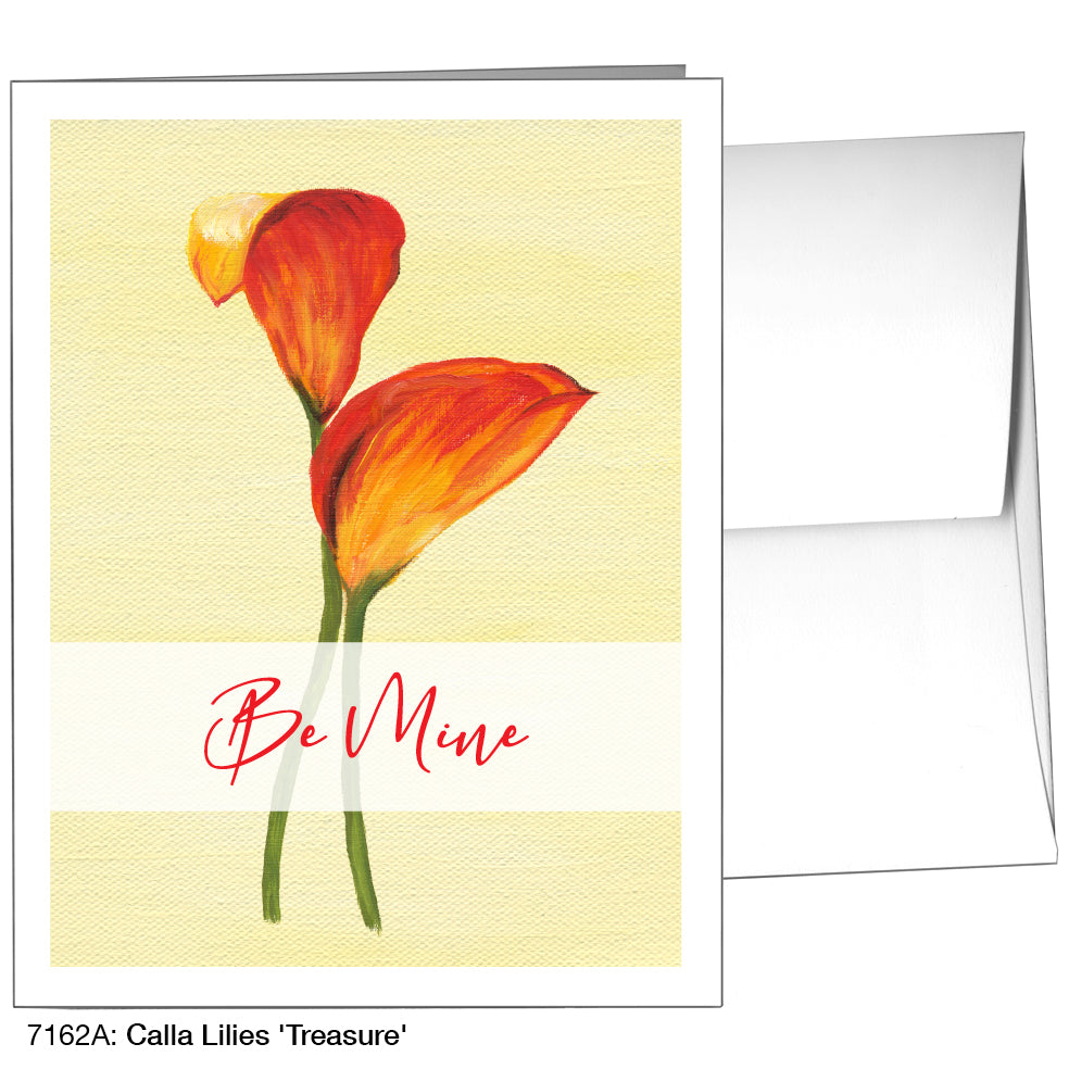 Calla Lilies 'Treasure', Greeting Card (7162A)