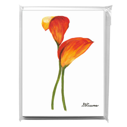 Calla Lilies 'Treasure', Greeting Card (7162)