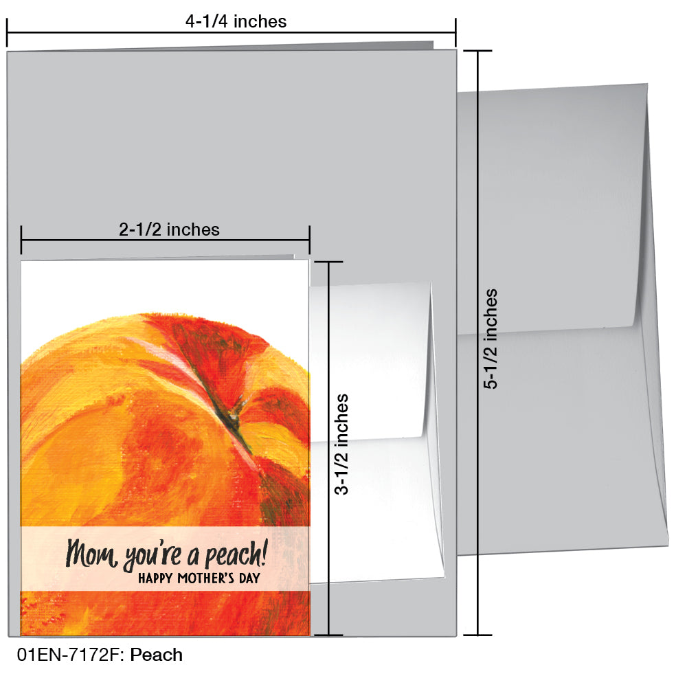 Peach, Greeting Card (7172F)