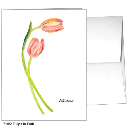 Tulips In Pink, Greeting Card (7185)