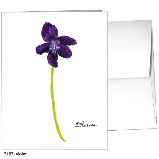 Violet, Greeting Card (7187)