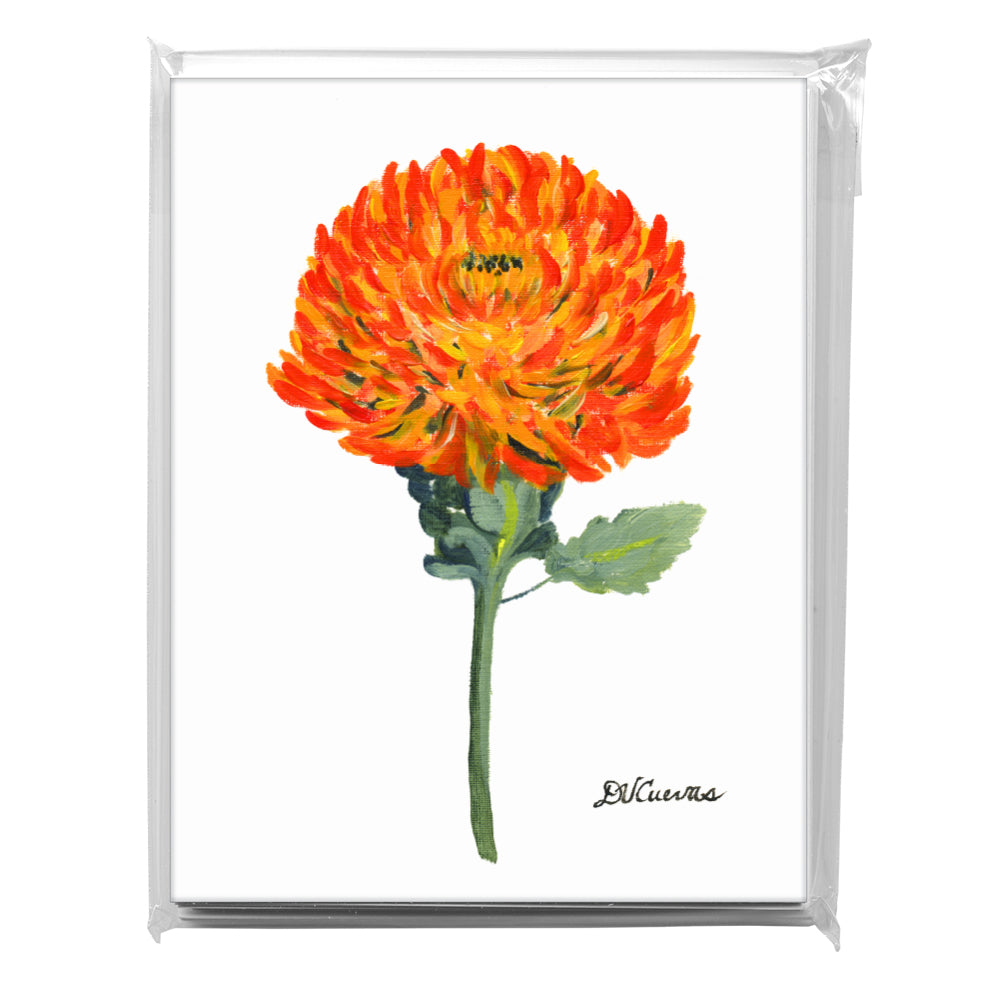Chrysanthemum 'Tom Pearce', Greeting Card (7190)