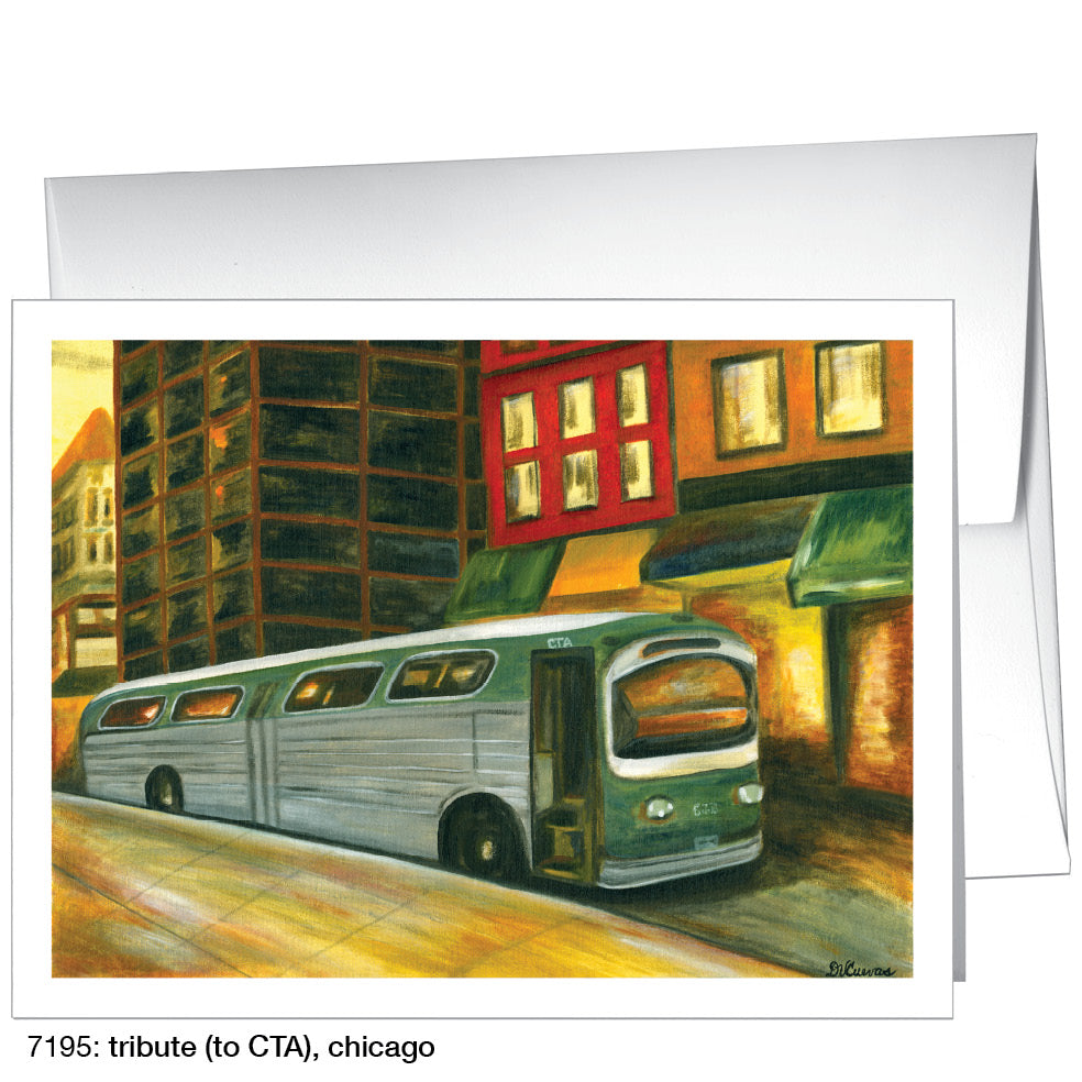 Tribute (To CTA), Chicago, Greeting Card (7195)