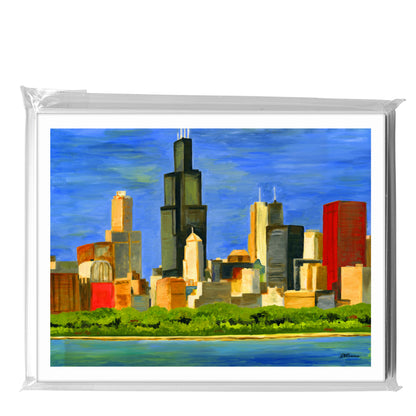 Chicago Skyline, Greeting Card (7196)