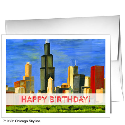 Chicago Skyline, Greeting Card (7196D)