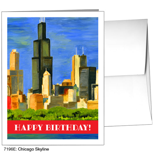 Chicago Skyline, Greeting Card (7196E)