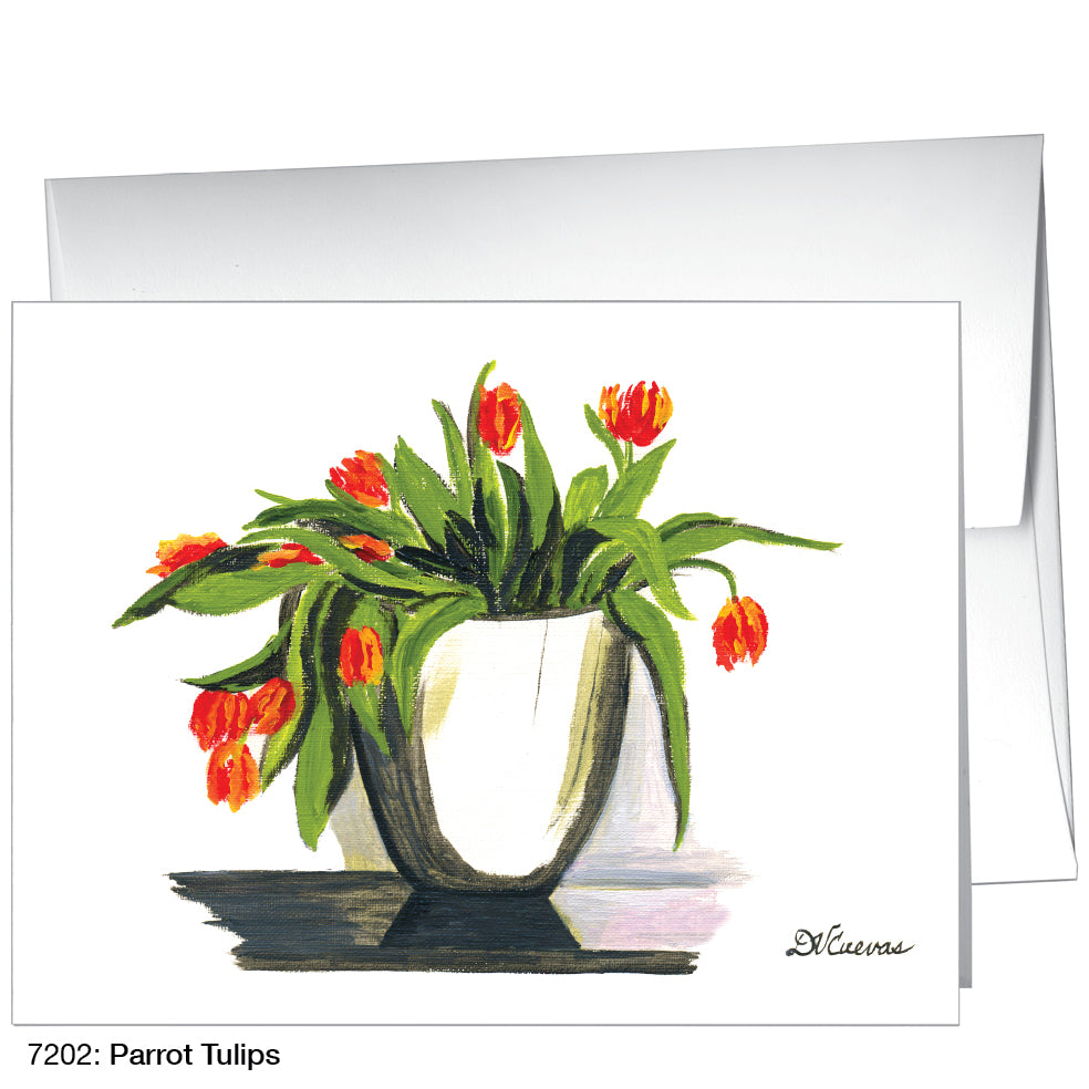 Parrot Tulips, Greeting Card (7202)
