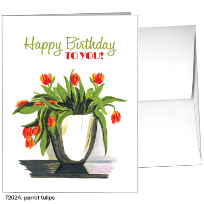 Parrot Tulips, Greeting Card (7202A)