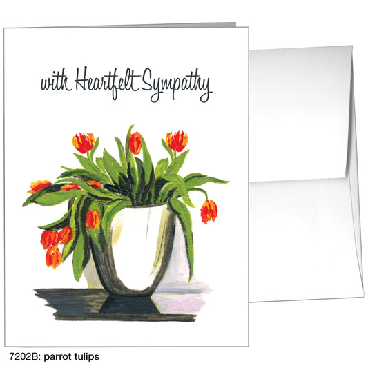 Parrot Tulips, Greeting Card (7202B)