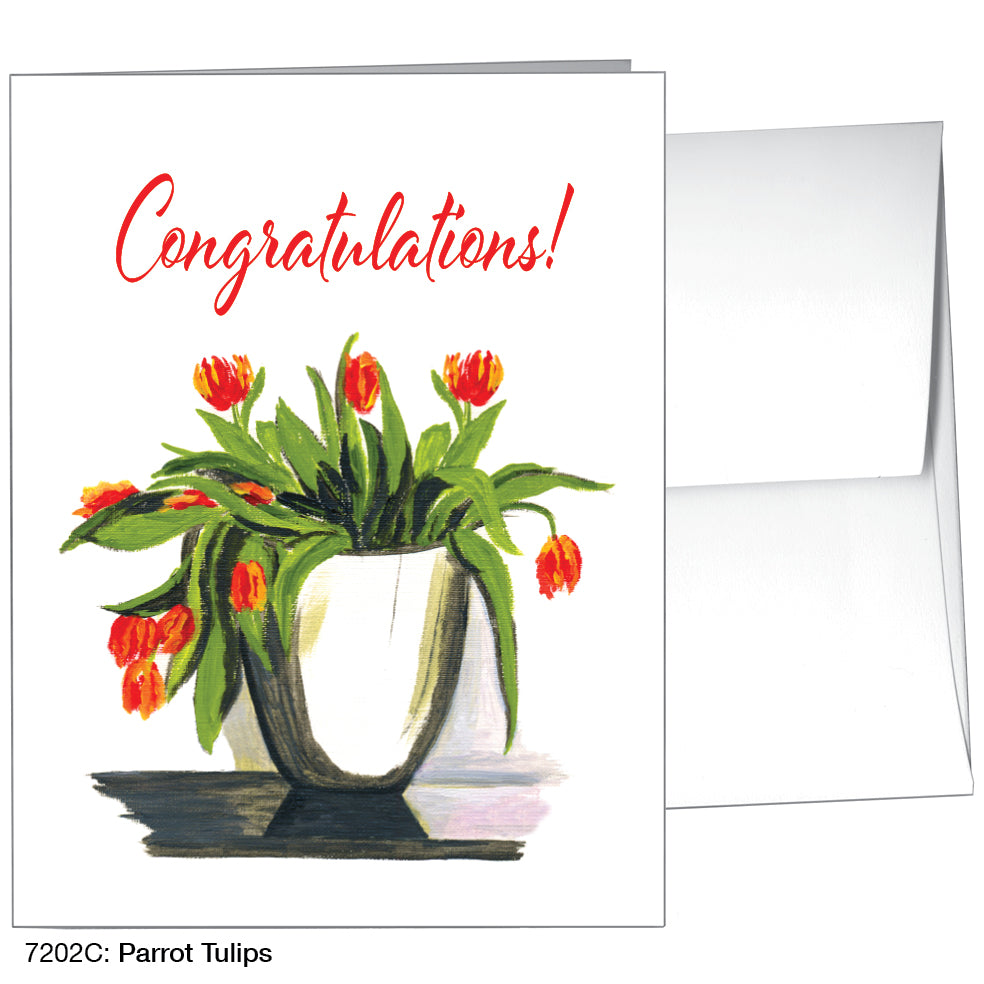 Parrot Tulips, Greeting Card (7202C)