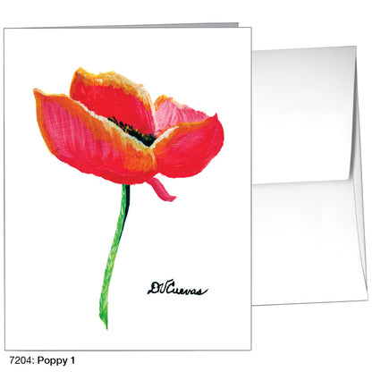Poppy 01, Greeting Card (7204)