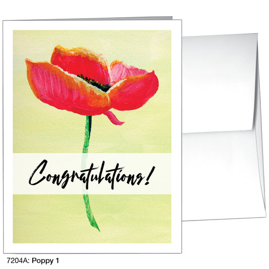 Poppy 01, Greeting Card (7204A)