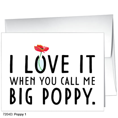 Poppy 01, Greeting Card (7204D)