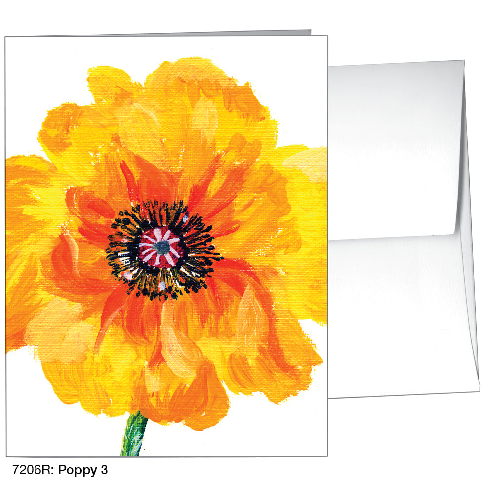 Poppy 03, Greeting Card (7206R)