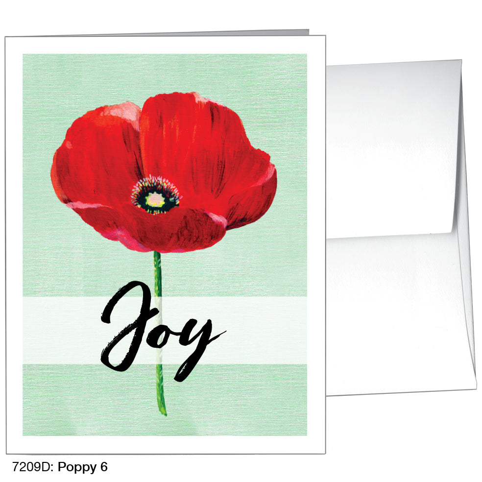 Poppy 06, Greeting Card (7209D)