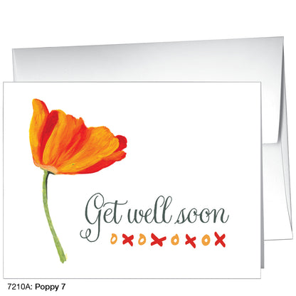 Poppy 07, Greeting Card (7210A)