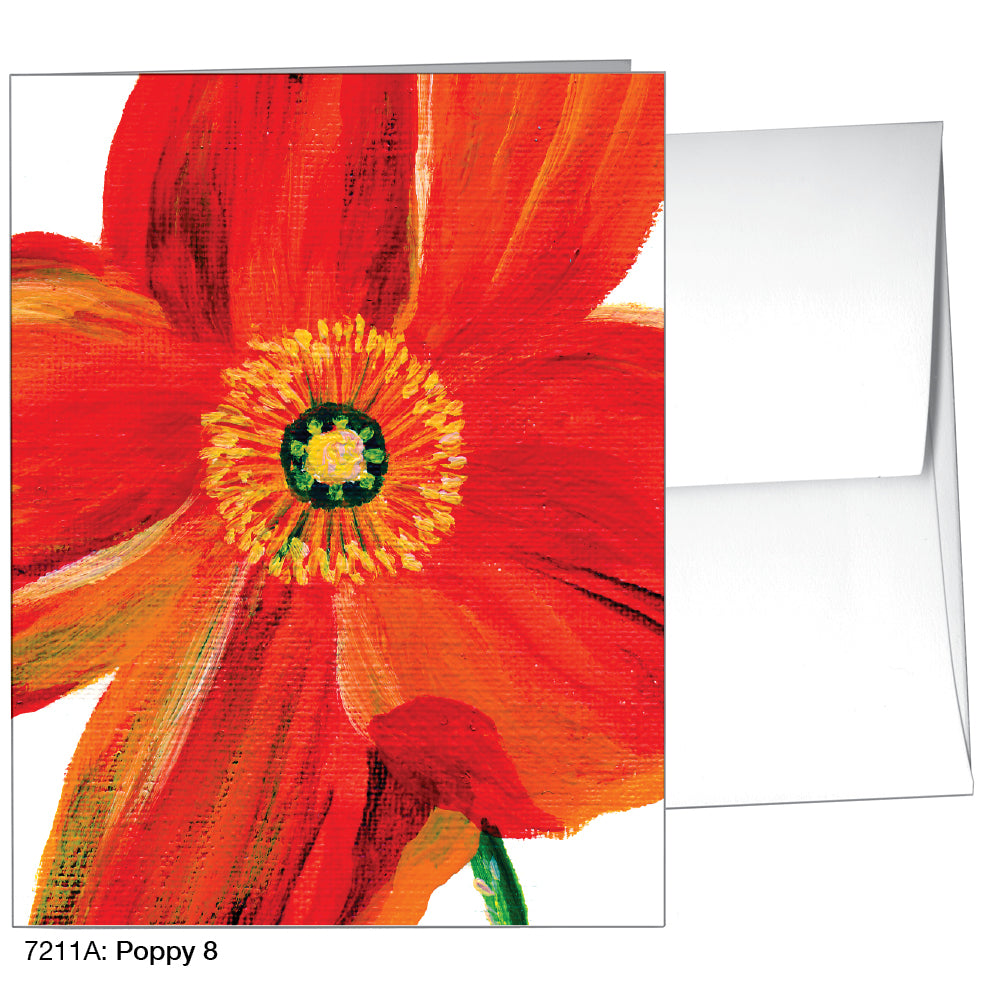 Poppy 08, Greeting Card (7211A)