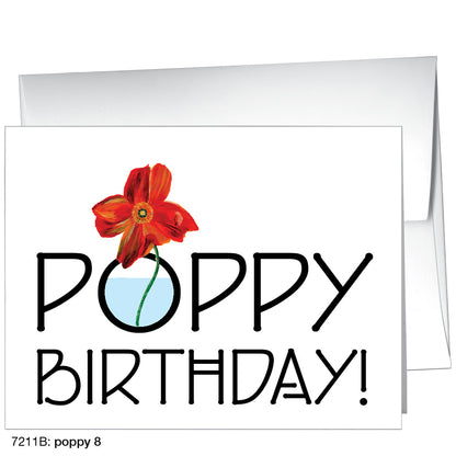 Poppy 08, Greeting Card (7211B)