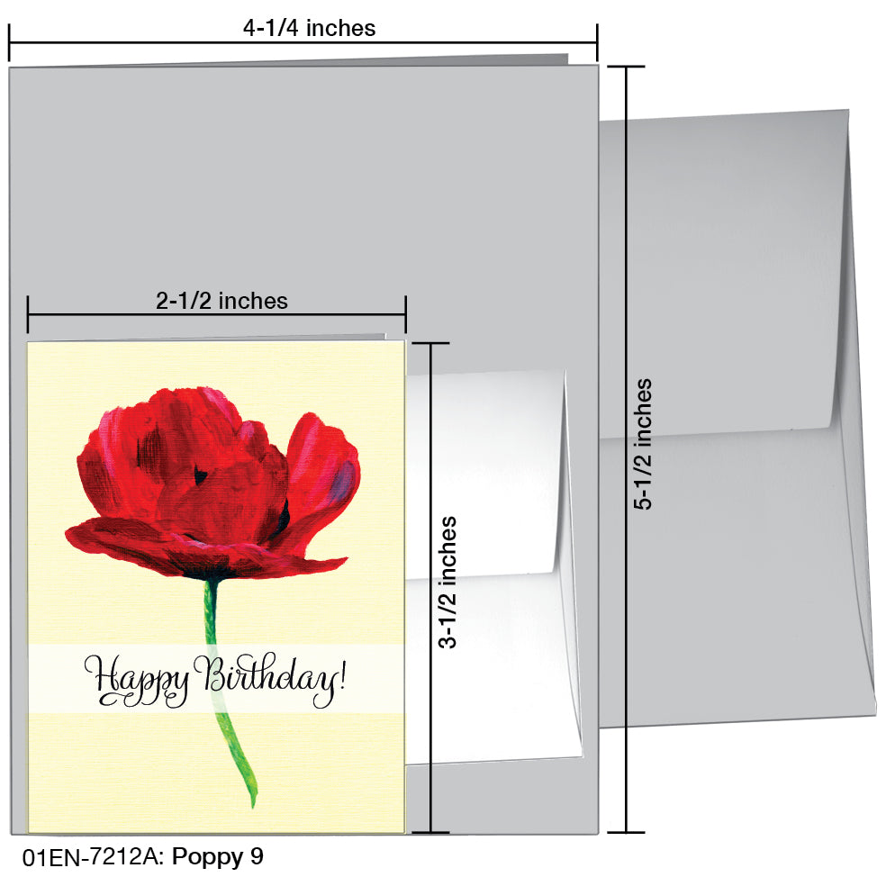 Poppy 09, Greeting Card (7212A)